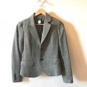 J. Crew Super 110s wool tweed blazer